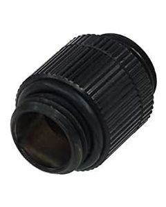 Alphacool 17033 HF Double Nipple G1/4'' Outer Thread to G1/4'' Outer Thread revolvable - deep Black Water Cooling Fittings