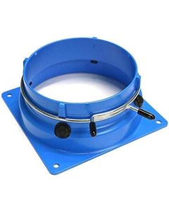 120mm Fan Duct Cooling Shroud(10 Pack, No Clamps))(for Greenhouses, Enclosures, Crypto Mining, and More)(4 inch Vent Hose Adapter)