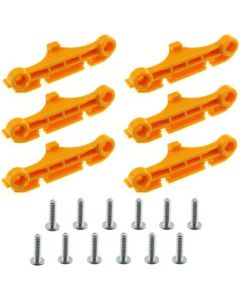 SJZBIN 3 Pairs CPU Fan Retainer Bracket Yellow CPU Fan Support Bracket for AM4, AMD