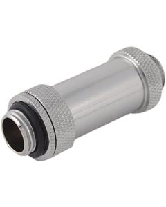 Bitspower G1/4" Adjustable Aqua Link Pipe (41-69mm), Silver Shining