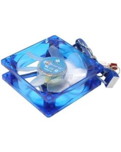 80mm 8cm Multi-Color 4 LED Computer Case Cooling Fan + Adjustable RPM Speed Controller Knob