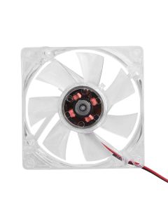 80mm LED Light 12V 4Pin Mute PC Case 2500 RPM Cooling Fan Computer Cooler with a 4 Pin Power Interface(Blue)