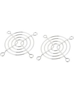 uxcell 2 Pcs Metal Wire Fan Grill Finger Guard Protect Fan Grills for 60mm PC Cooling Fan