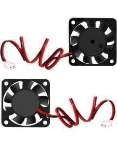 2PCS Dual Ball Bearings Fan 60x60x10mm DC 12V 6010 Brushless Cooling Fan, Replacement Ball Bearing 60mm 10mm Fan for Cooling DIY PC Computer Case Fan - 2 Pin Case Fan (Pack of 2Pcs)